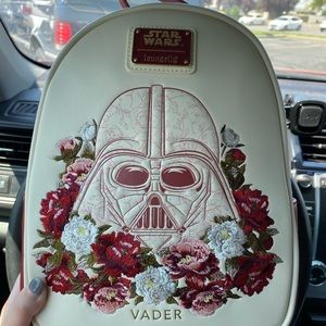 NWT Loungefly Darth Vader Floral Backpack